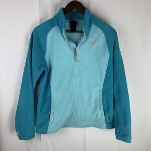 The North Face‎ Teal Blue Fleece Full Zip Jacket Womens Medium